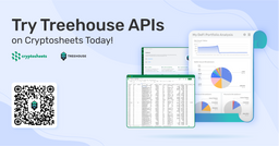 Treehouse APIs Now Natively Integrated With Cryptosheets